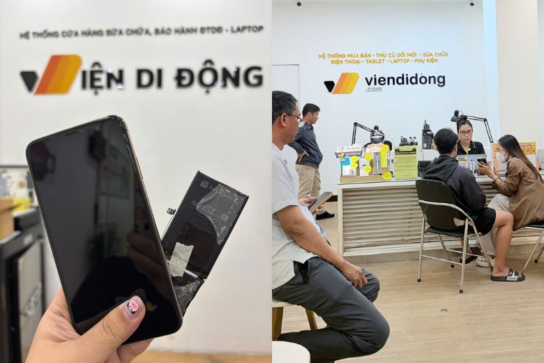 Dịch vụ thay pin iPhone Xs chính hãng, giá rẻ tại Viện Di Động