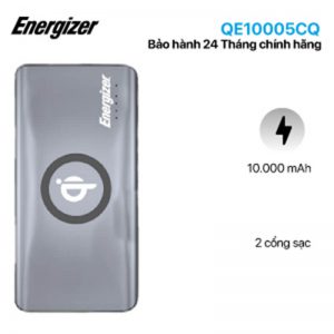 Pin sạc dự phòng tích hợp sạc không dây Energizer 10000mAh - QE10005CQ Pin sạc dự phòng tích hợp sạc không dây Energizer 10000mAh - QE10005CQ