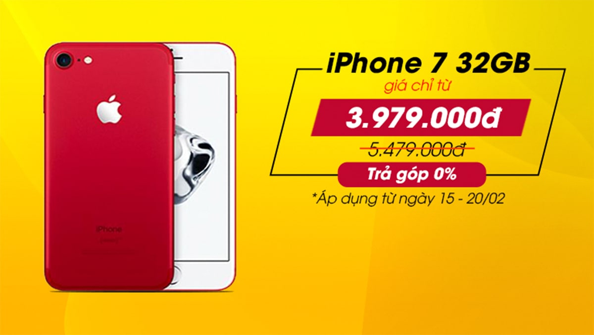 iPhone 7 32GB ‘đại hạ giá’ đến 1,5 triệu – Giờ chỉ còn từ 3,979 triệu