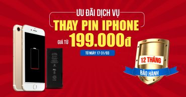Ưu đãi hấp dẫn khi thay pin cho iPhone tại Viện Di Động, giá chỉ từ 199k thay pin1200x677