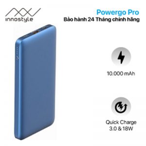 Pin sạc dự phòng Innostyle Powergo Pro 10000mAh QUICK CHARGE 3.0 Pin sạc dự phòng Innostyle Powergo Pro 10000mAh QUICK CHARGE 3.0