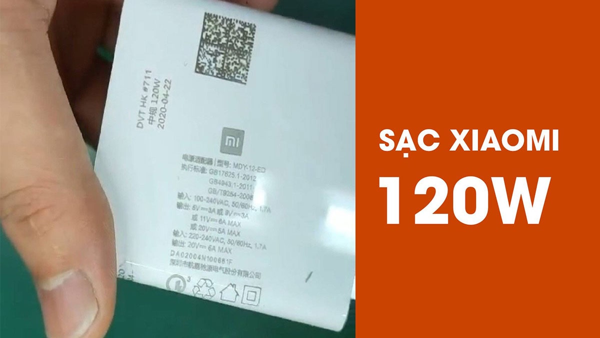 Xiaomi sắp cho ra lò sạc “khủng” 120W