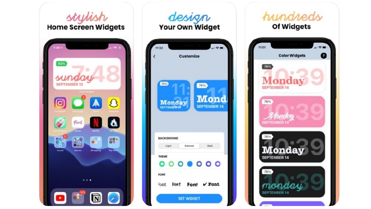 Tổng hợp 200 hình nền widget đẹp cho iPhone và Android