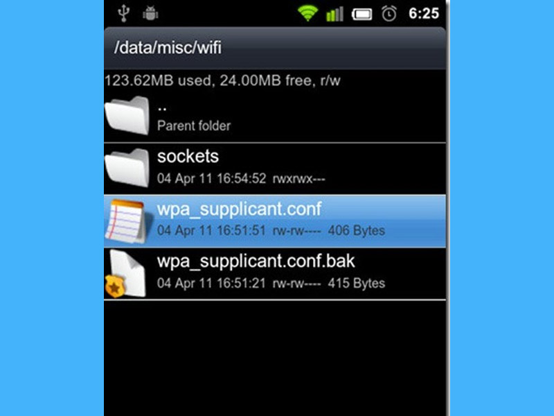 xem mật khẩu Wifi trên Android 2