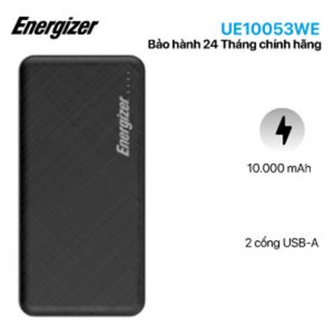 Pin sạc dự phòng Energizer 10,000mAh /3.7V Li-Polyme - UE10053WE