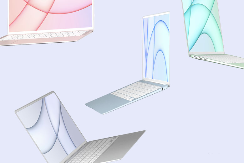Hình ảnh mô phỏng màu sắc Macbook 2021