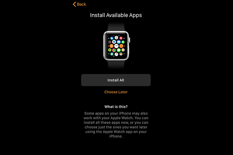 Chọn ứng dụng để thêm vào Apple Watch
