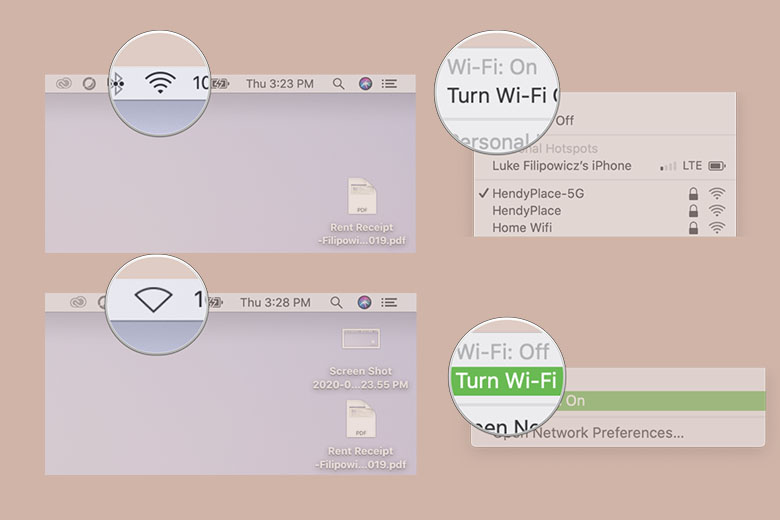 Cách tắt và bật Wi-Fi trên máy Mac