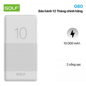Pin sạc dự phòng Golf 10.000 mAh G80