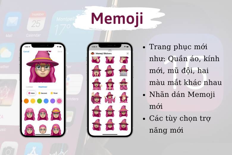 iOS 15 có nhiều loại trang phục Memoji mới