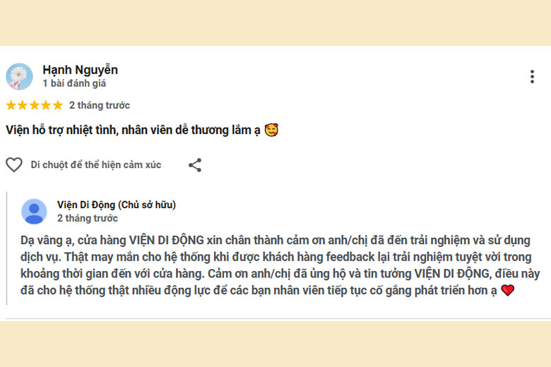 Feedback từ khách hàng