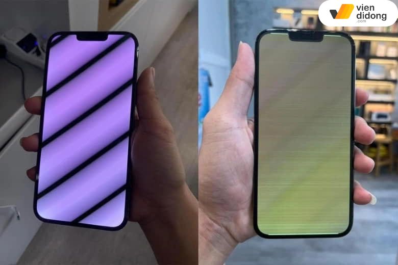 iPhone 13 Pro Max sọc màn hình gây gián đoạn khi xem nội dung