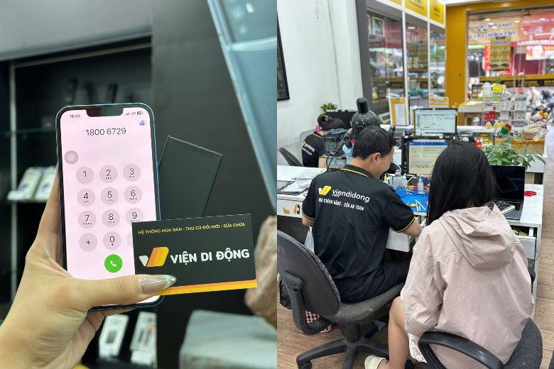 Viện Di Động cung cấp dịch vụ thay pin iPhone 13 nhanh chóng, uy tín