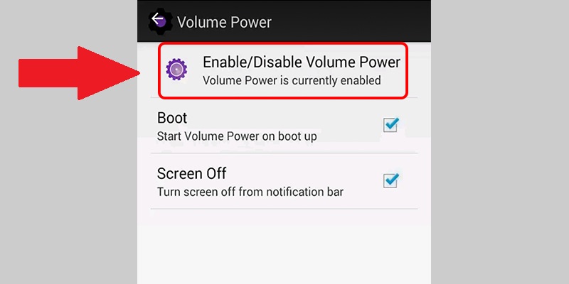 Sử dụng ứng dụng Power Button to Volume Button