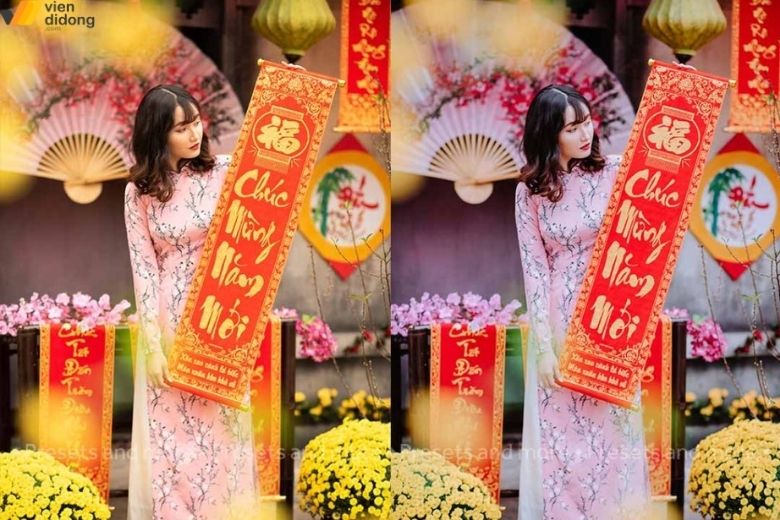 Filter nhẹ giúp giữ màu sắc ngày Tết