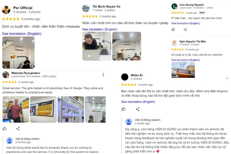 Phản hồi tích cực của khách hàng là minh chứng cho chất lượng dịch vụ vượt trội