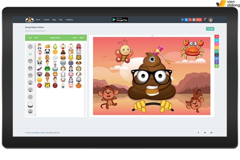 Tạo icon cá nhân bằng Angel Emoji Maker