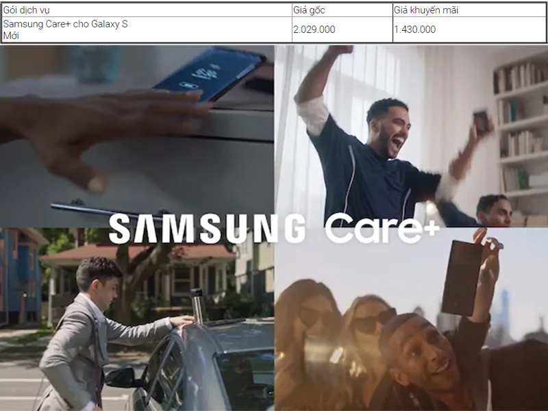 Ưu đãi giảm 30% cho gói Bảo Hành Mở Rộng Samsung Care+