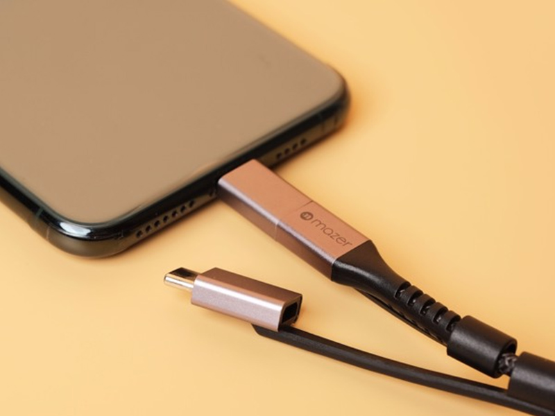 Cách bảo quản của dây cáp sạc Mazer Power Link II 3 in 1 USB Fast Charging 1m