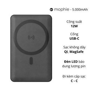 Pin sạc dự phòng Mophie Snap+ Juice Pack Mini 5000 mAh