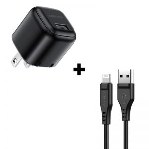 Bộ Combo cáp sạc ACEFAST 12W Lightning - Đen Chính hãng