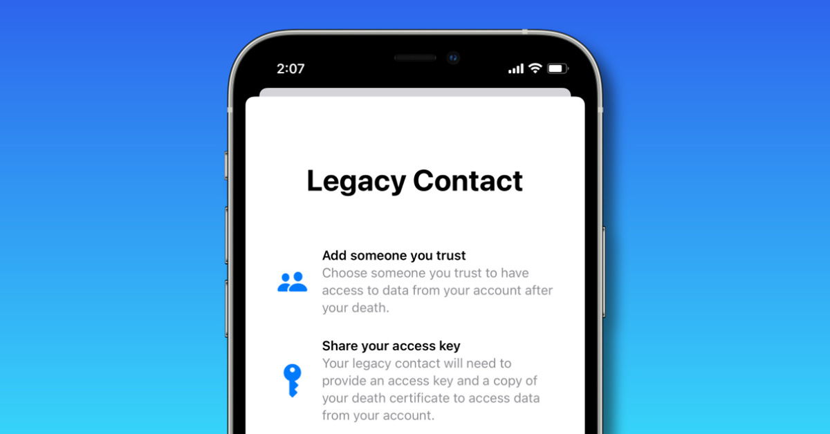Hướng dẫn thiết lập tính năng Legacy Contact trên iPhone qua iOS 15