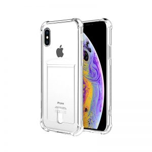 Ốp lưng ví đựng thẻ iPhone X/XS KX - Trong