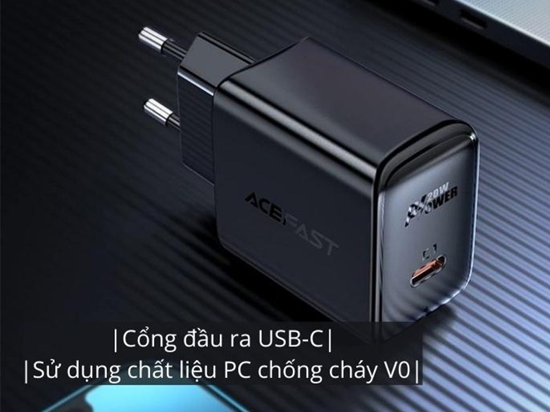 Công nghệ nổi bật củ sạc ACEFAST PD3.0 20W 1 cổng USB-C