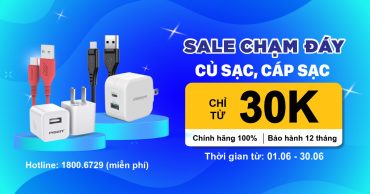 Sale chạm đáy - Củ sạc, cáp sạc giá chỉ từ 30k 1200x677 80