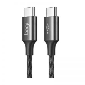 Cáp sạc Bagi Type-C to Type-C (1.2m) vỏ dù PD-C120