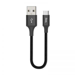 Cáp sạc Bagi USB-A to Type-C (20cm) vỏ dù CS20