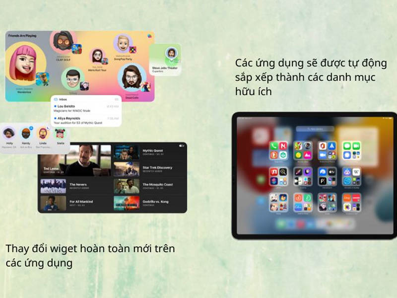 iPadOS 15 thư viện ứng dụng
