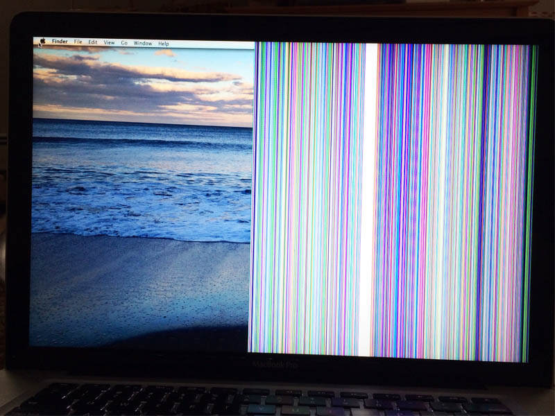 MacBook bị sọc màn hình 6
