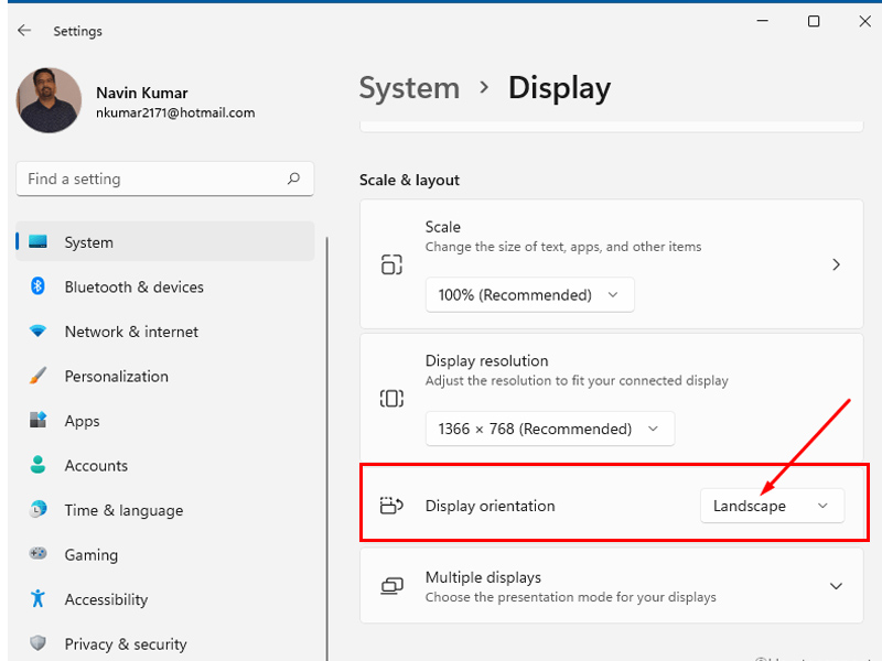 xoay màn hình Windows 11 1