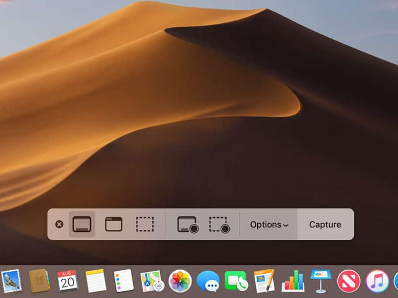 Cách quay màn hình MacBook có tiếng screenshot