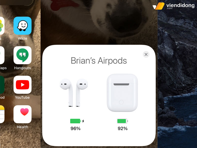 Airpods tự ngắt kết nối check pin