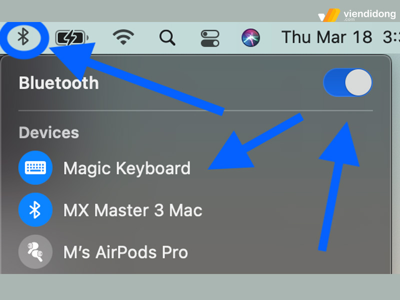 cách tiết kiệm pin MacBook bluetooth