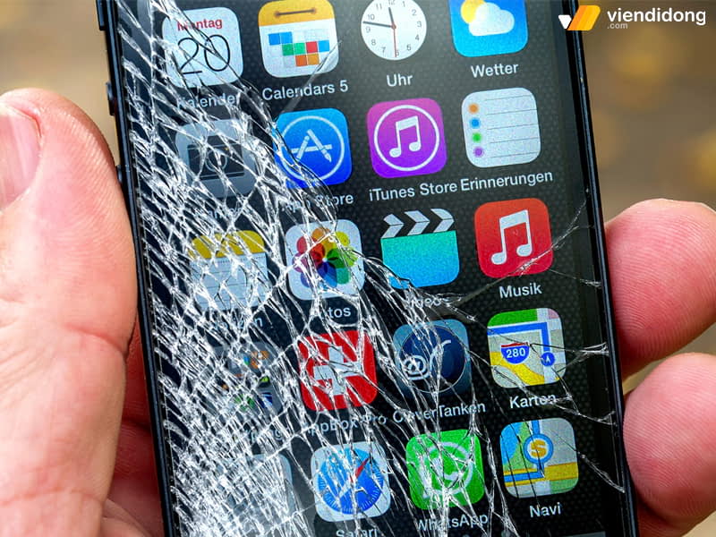 iPhone bị vỡ màn hình cảm ứng vdd