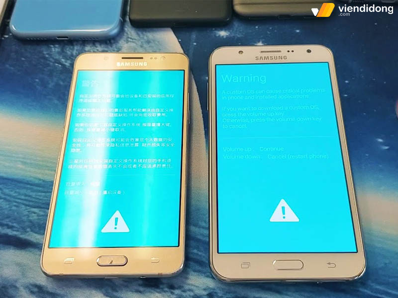 điện thoại Samsung bị lỗi màn hình xanh