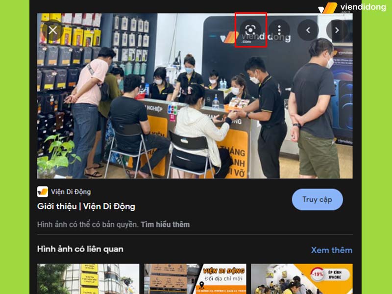 Tìm kiếm bằng hình ảnh lens