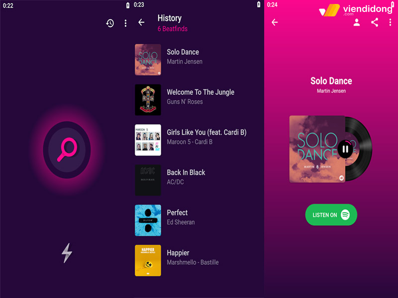 app nhận diện bài hát reco