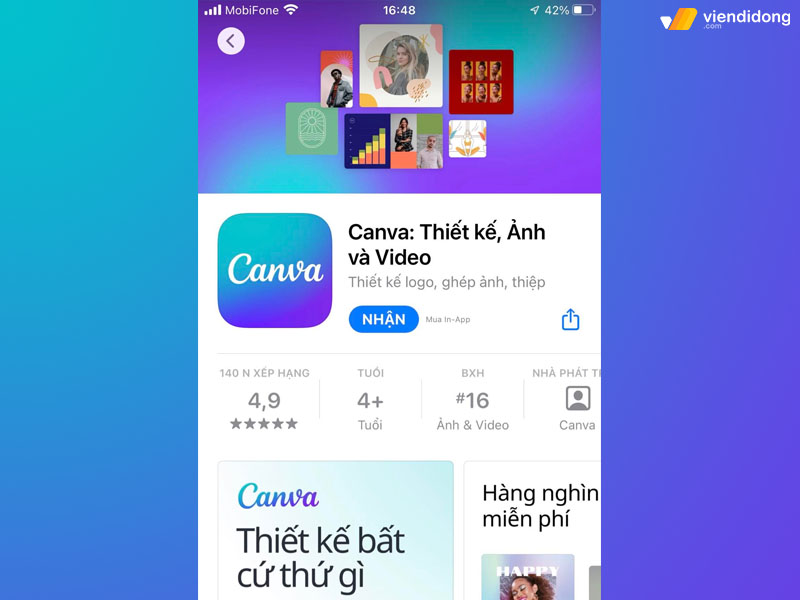 cách sử dụng Canva app