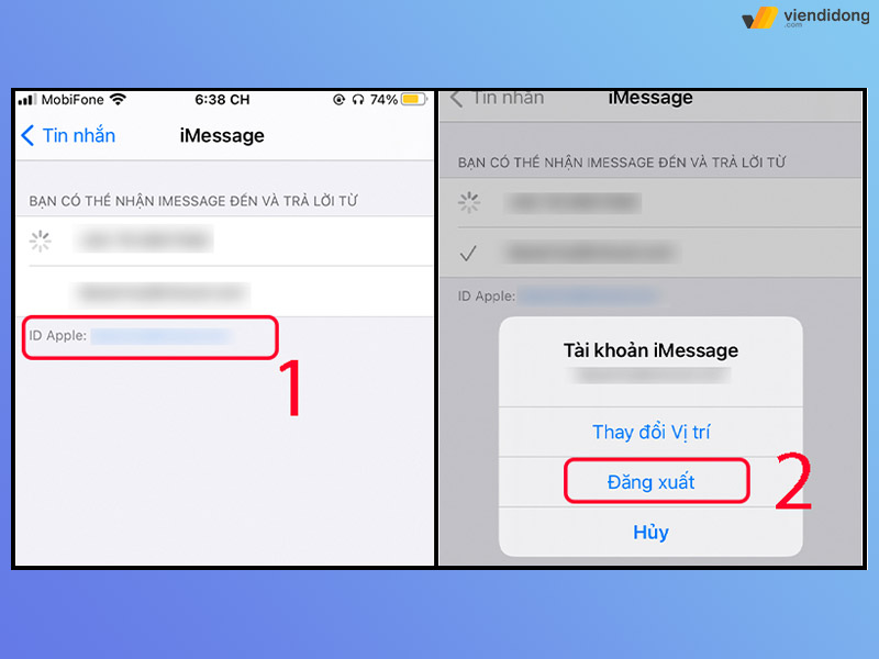 lỗi không gửi được tin nhắn iMessage trên iPhone apple id