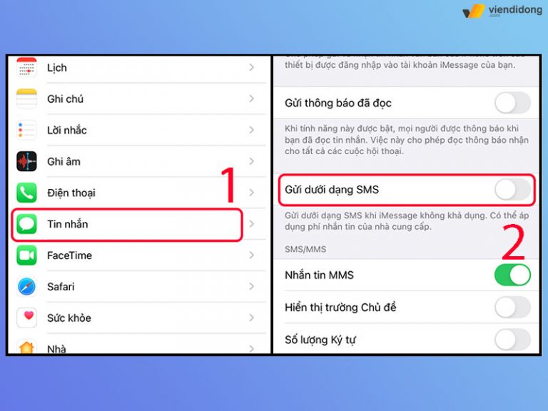 Khắc phục lỗi không gửi được tin nhắn iMessage trên iPhone
