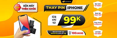 Thay pin iPhone giá chỉ từ 99k