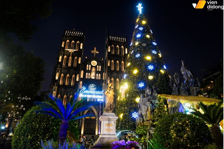 Trải nghiệm Noel 2025 với kiến trúc cổ điển tại Nhà thờ Lớn Hà Nội