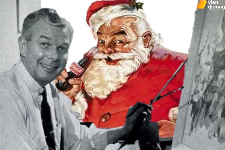 Họa sĩ Haddon Sundblom tạo nên diện mạo Santa Claus hiện đại trong quảng cáo Coca-Cola