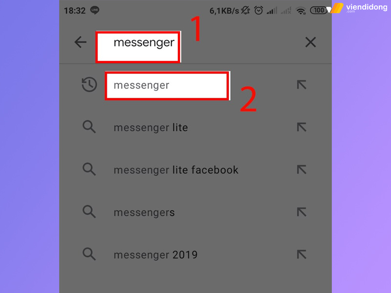 cách cập nhật messenger android 1