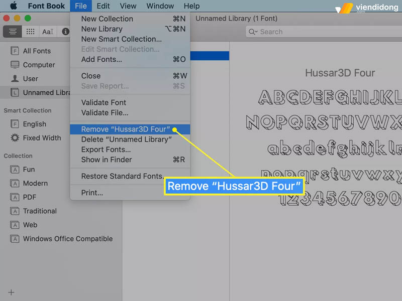 cách sửa lỗi font chữ trong Word trên MacBook remove