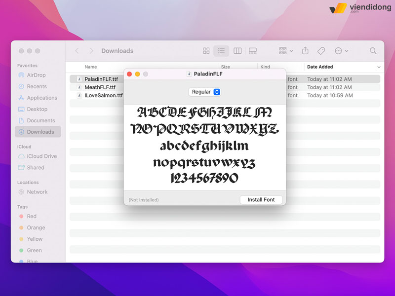 cách sửa lỗi font chữ trong Word trên MacBook từng font